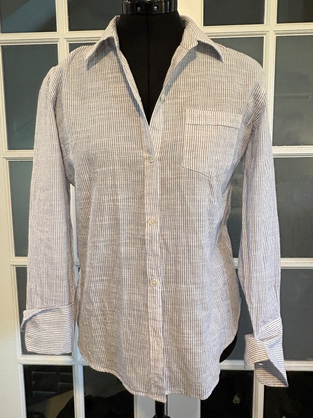 Nili Lotan Striped button up shirt size S